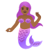 mermaid, medium-dark skin tone